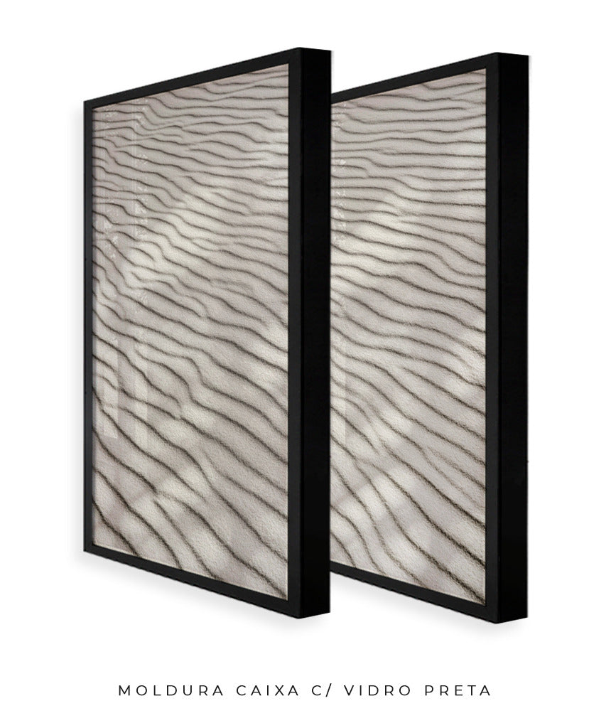 Quadro Decorativo Texturas - Areia - Dupla