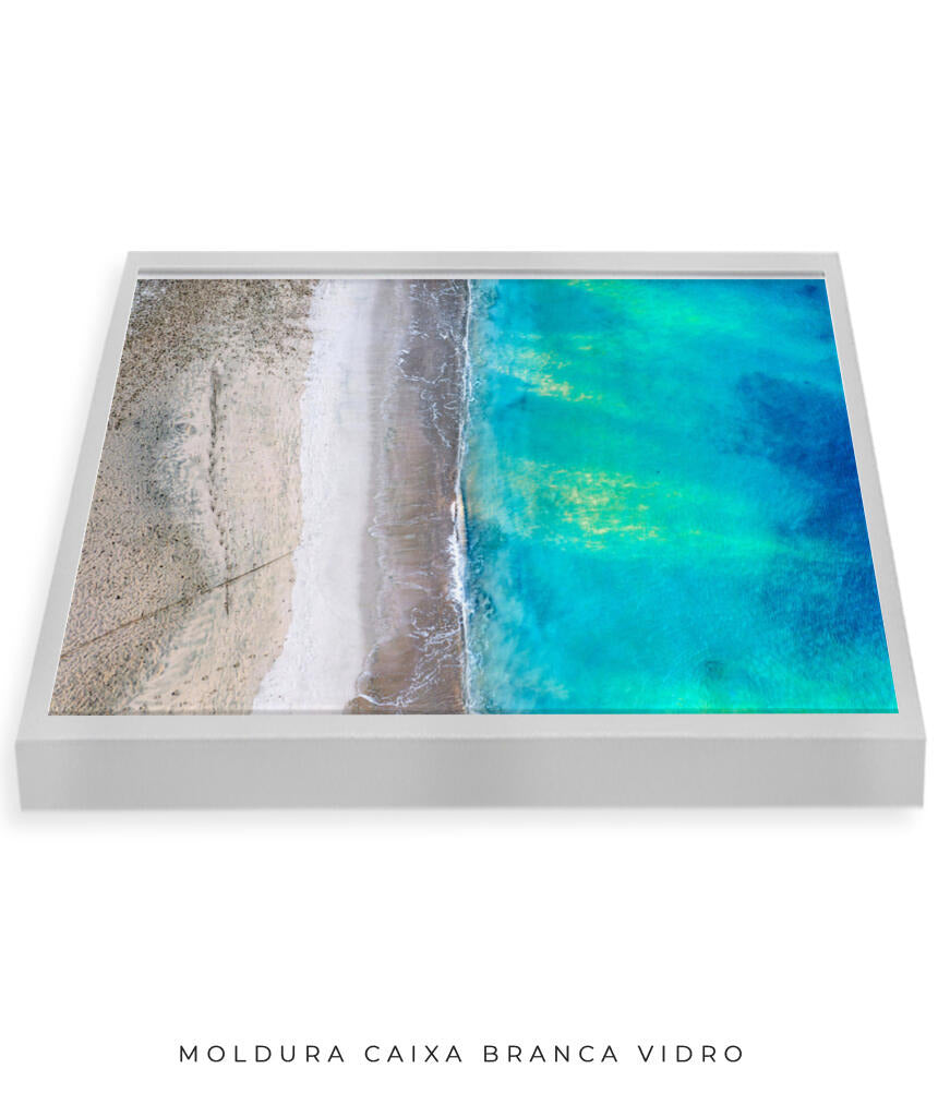 Quadro Decorativo Noronha - Praia e Mar Vista Aérea
