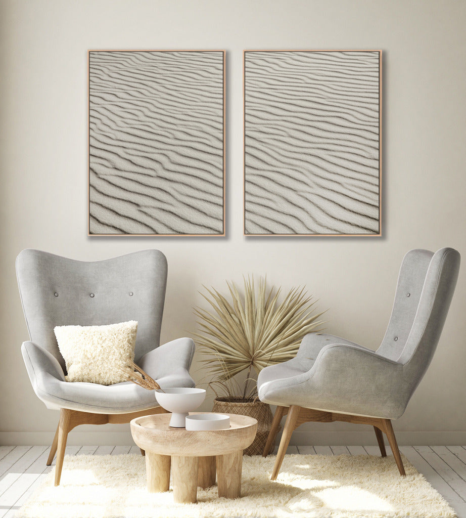 Quadro Decorativo Texturas - Areia - Dupla