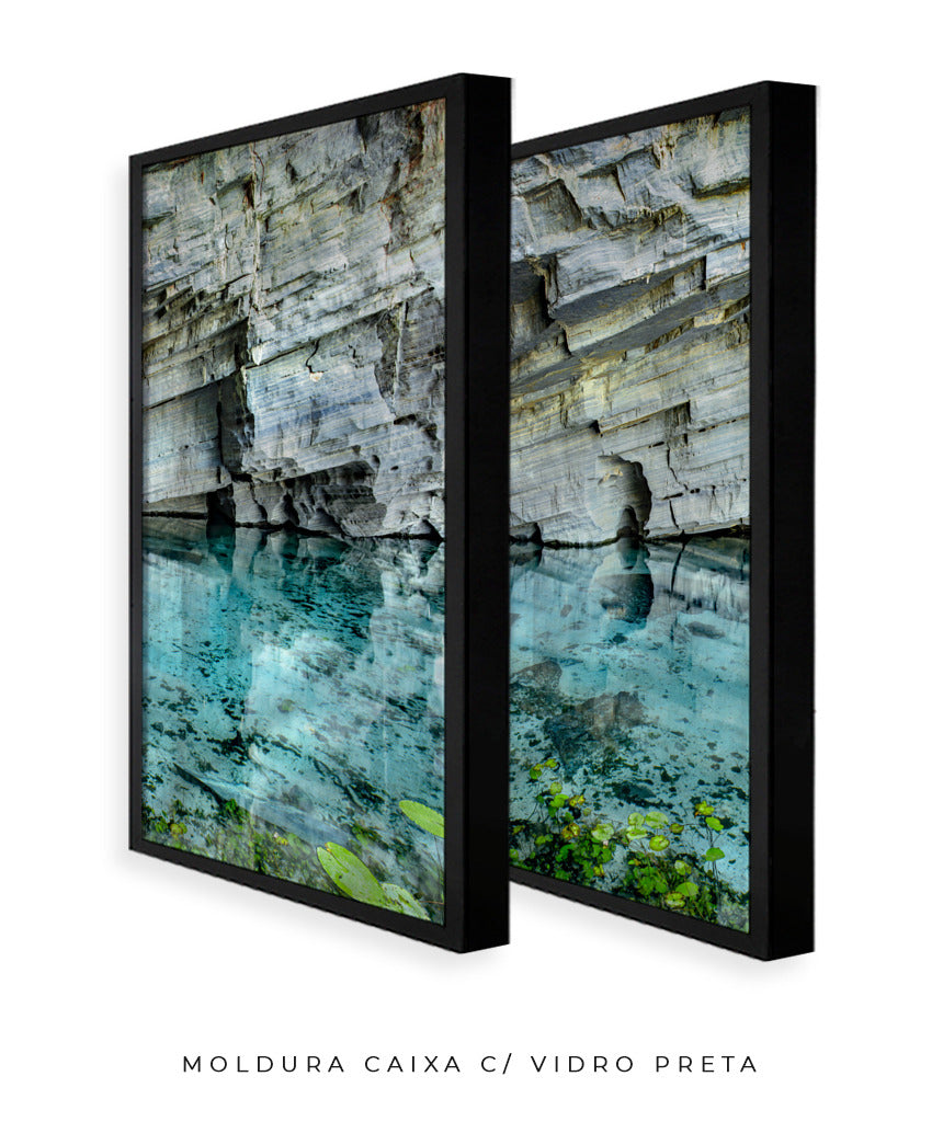 Quadro Decorativo Chapada Diamantina -Águas Tiffany-Dupla