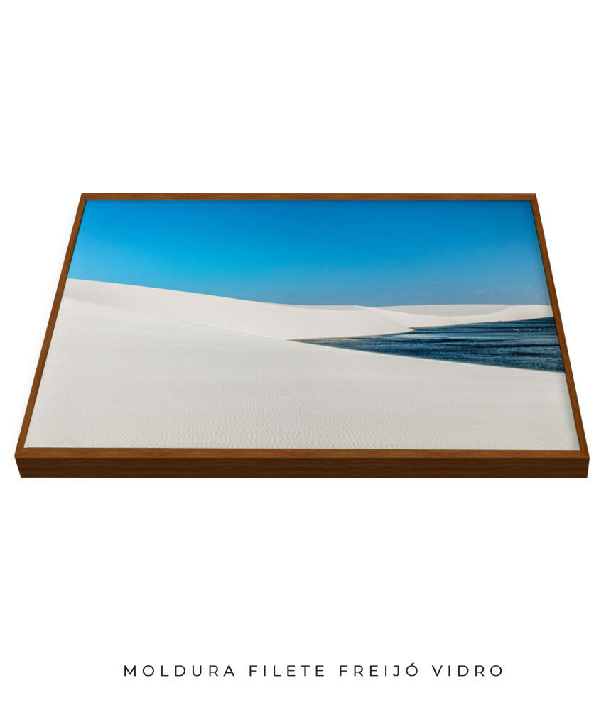 Quadro Decorativo Lençóis Maranhenses - Areia Branca e Mar