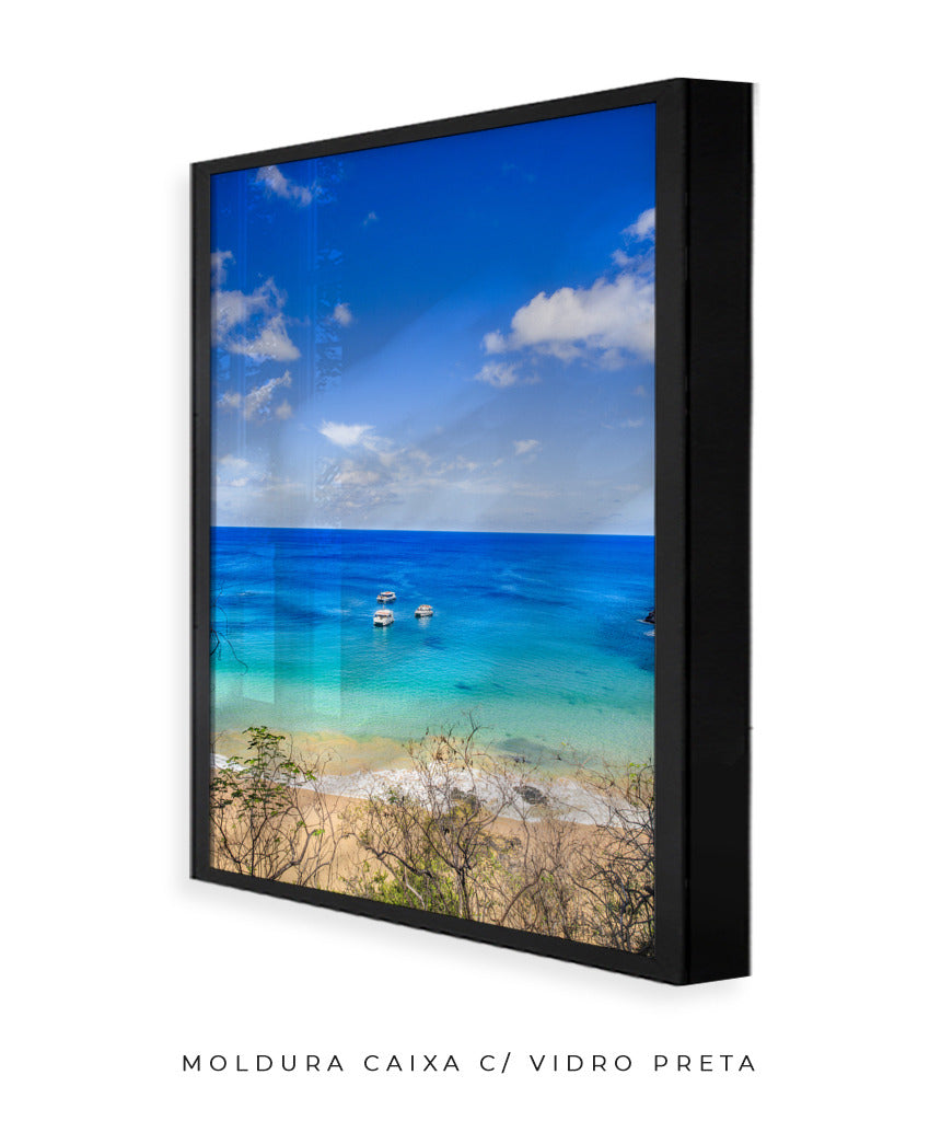 Quadro Decorativo Praia e Mar Azul
