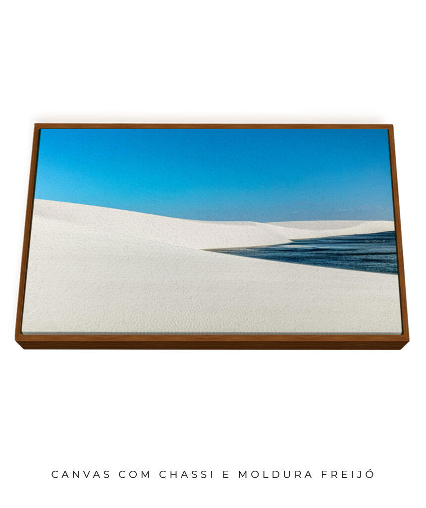 Quadro Decorativo Lençóis Maranhenses - Areia Branca e Mar