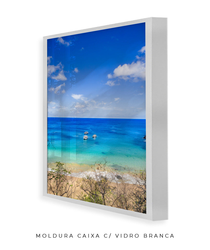 Quadro Decorativo Praia e Mar Azul