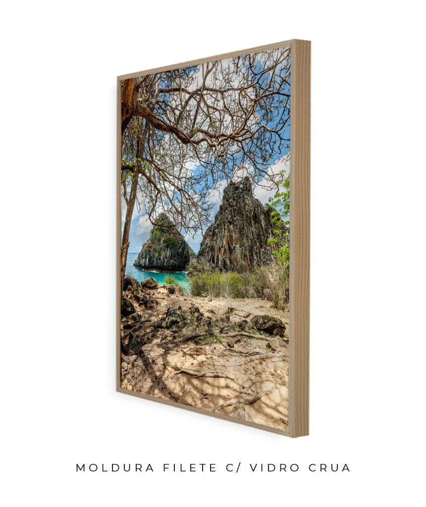 Quadro Decorativo Noronha - Morro Dois Irmãos - Vertical