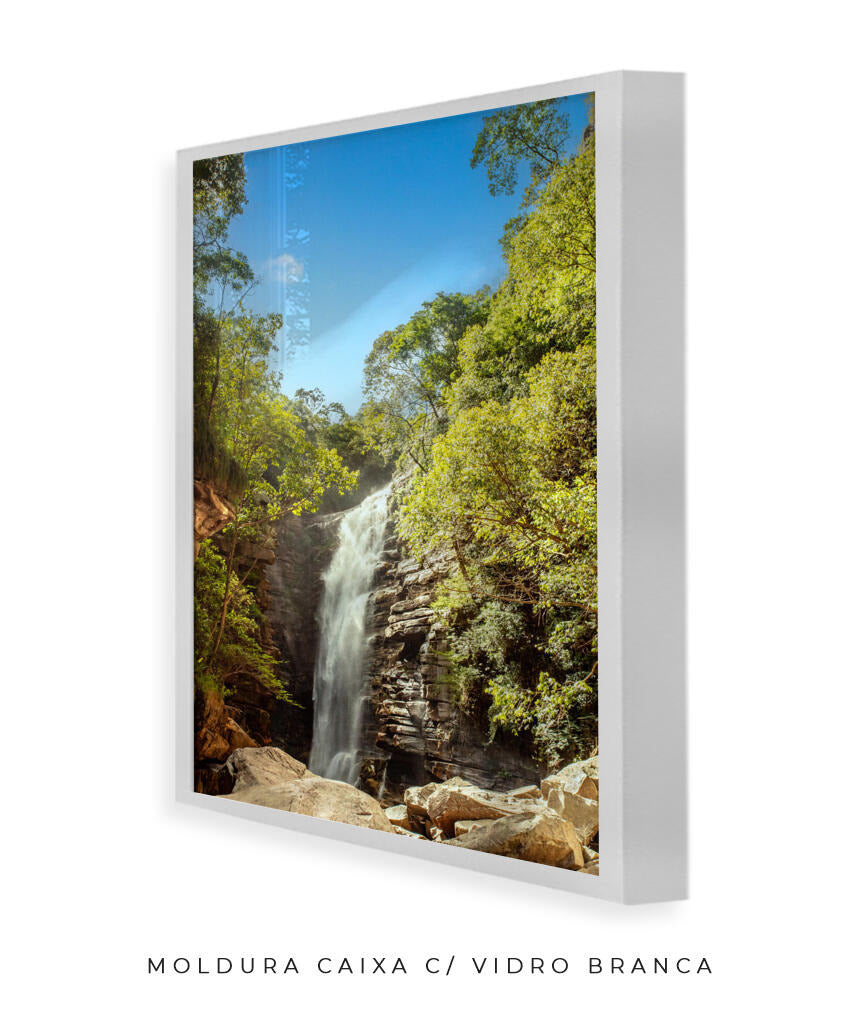 Quadro Decorativo Cachoeira - Rochas