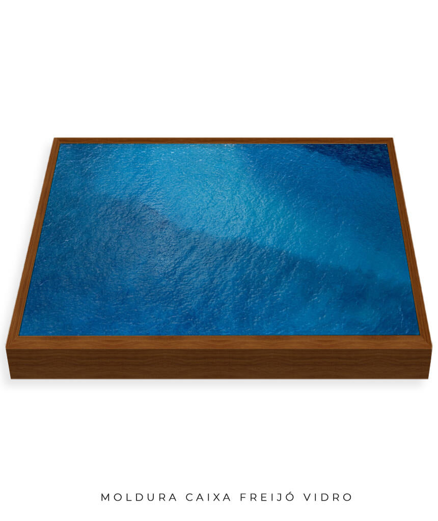 Quadro Decorativo Texturas - Tons de azul