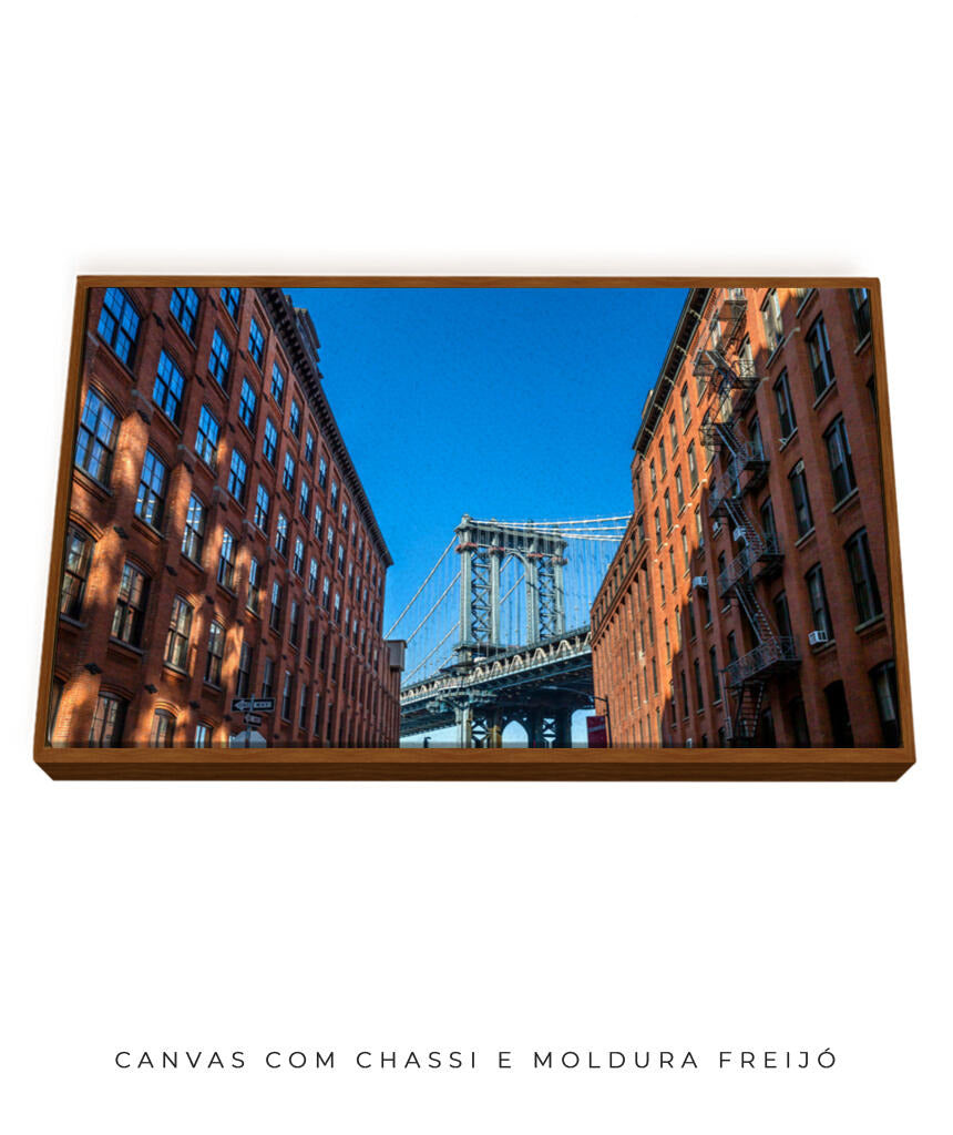 Quadro Decorativo Nova York - Prédios e Ponte
