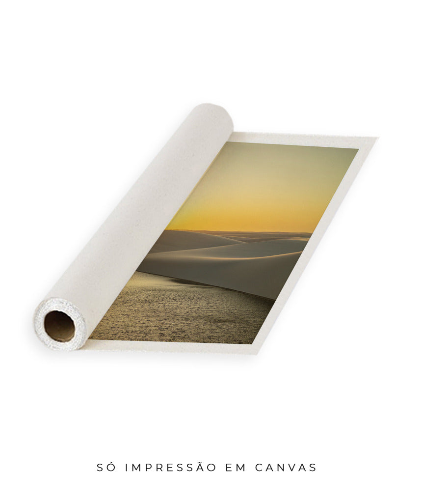 Quadro Decorativo Lençóis Maranhenses com por do Sol