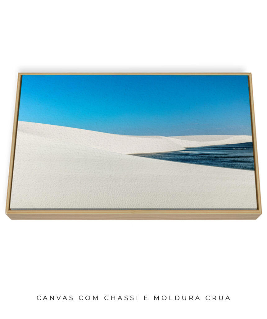 Quadro Decorativo Lençóis Maranhenses - Areia Branca e Mar