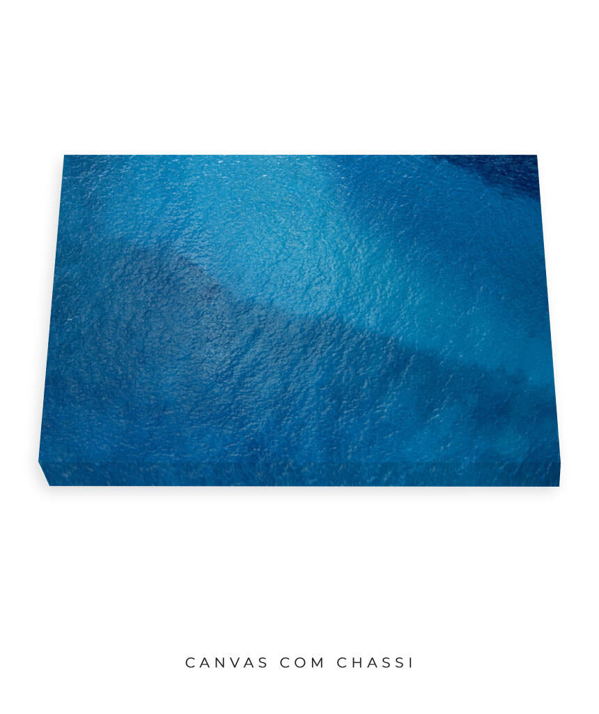 Quadro Decorativo Texturas - Tons de azul
