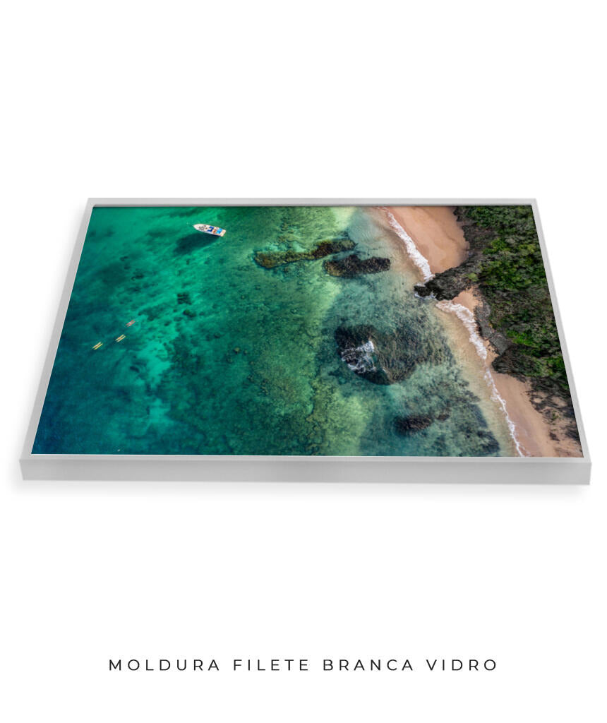 Quadro Decorativo Praia e Mar Noronha - Praia e Rochas
