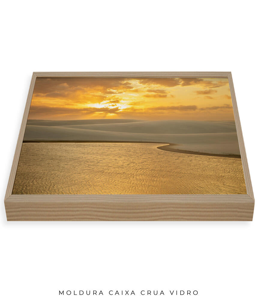 Quadro Decorativo Pôr do Sol - Céu Laranja.