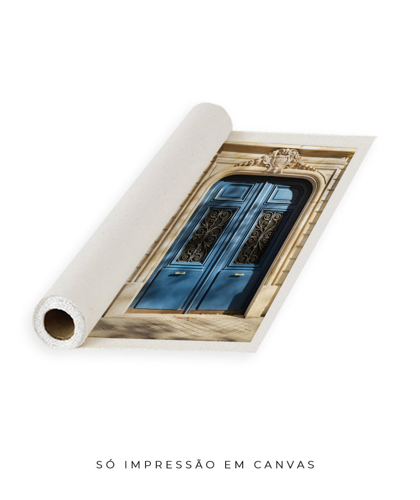 Quadro Decorativo Portais - Porta azul