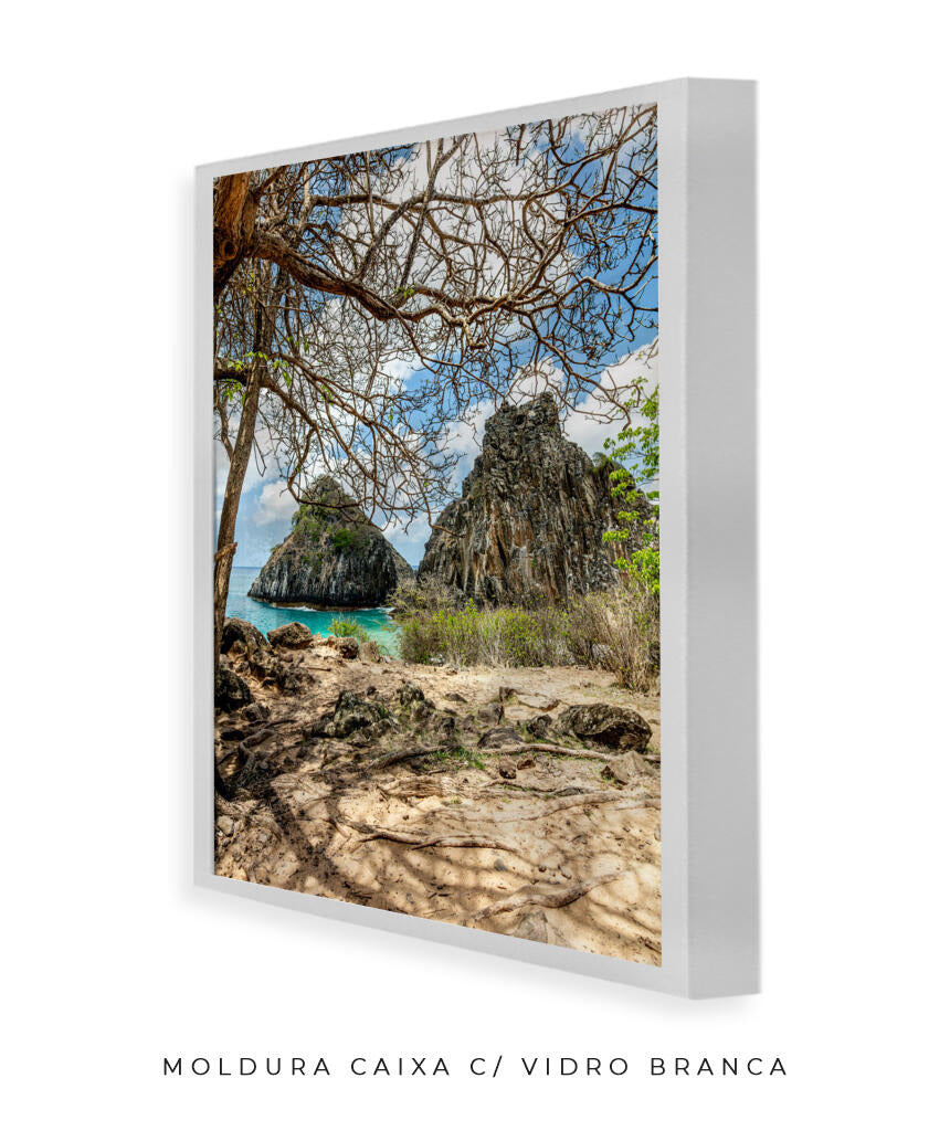 Quadro Decorativo Noronha - Morro Dois Irmãos - Vertical