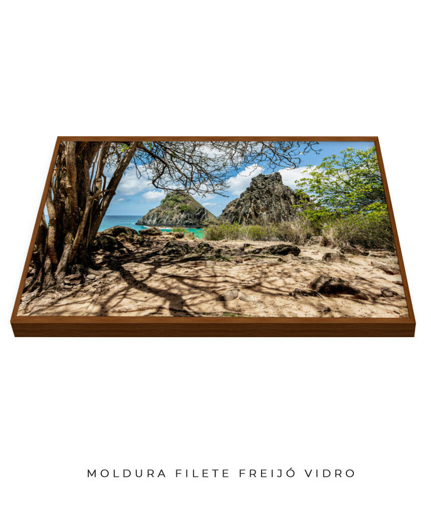 Quadro Decorativo Noronha - Morro Dois Irmãos - Horizontal