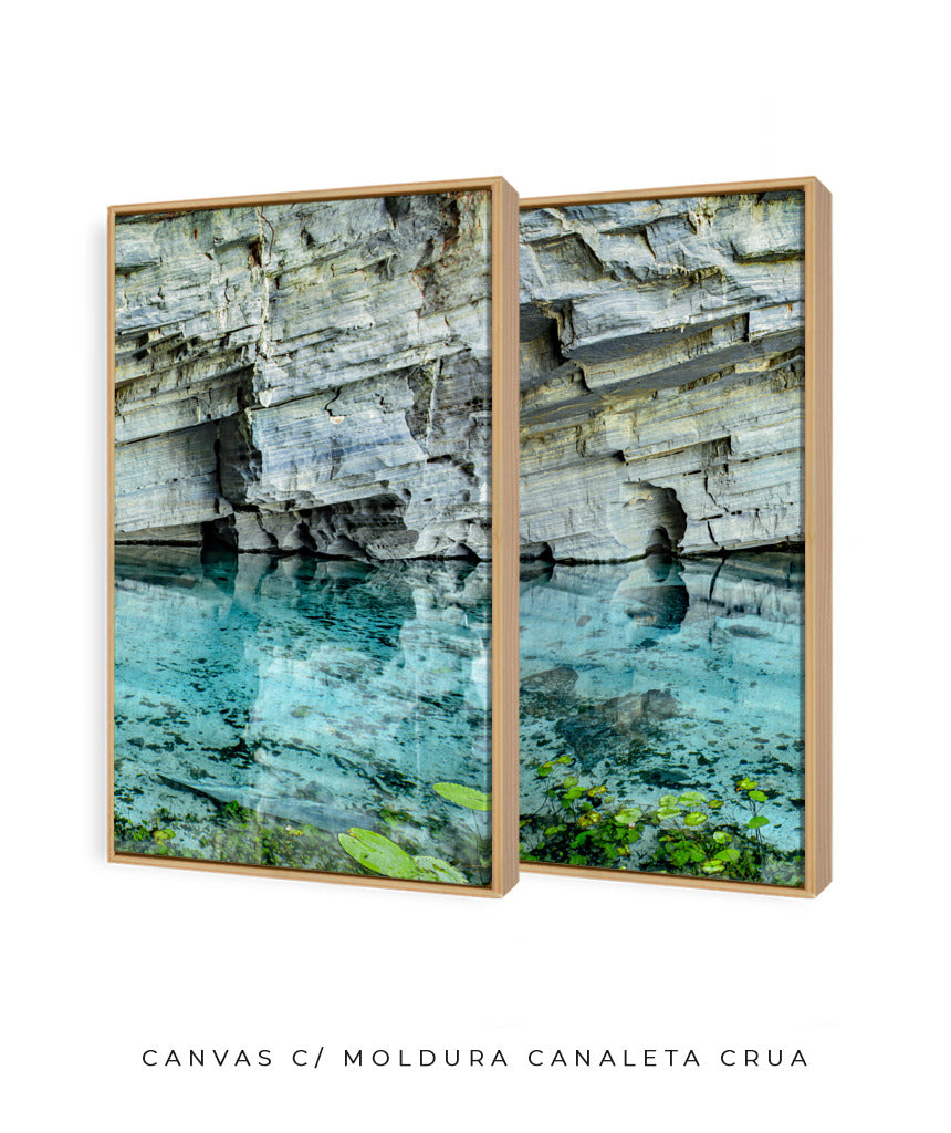 Quadro Decorativo Chapada Diamantina -Águas Tiffany-Dupla
