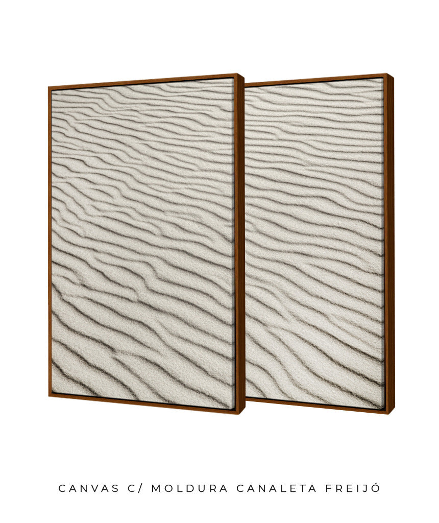 Quadro Decorativo Texturas - Areia - Dupla