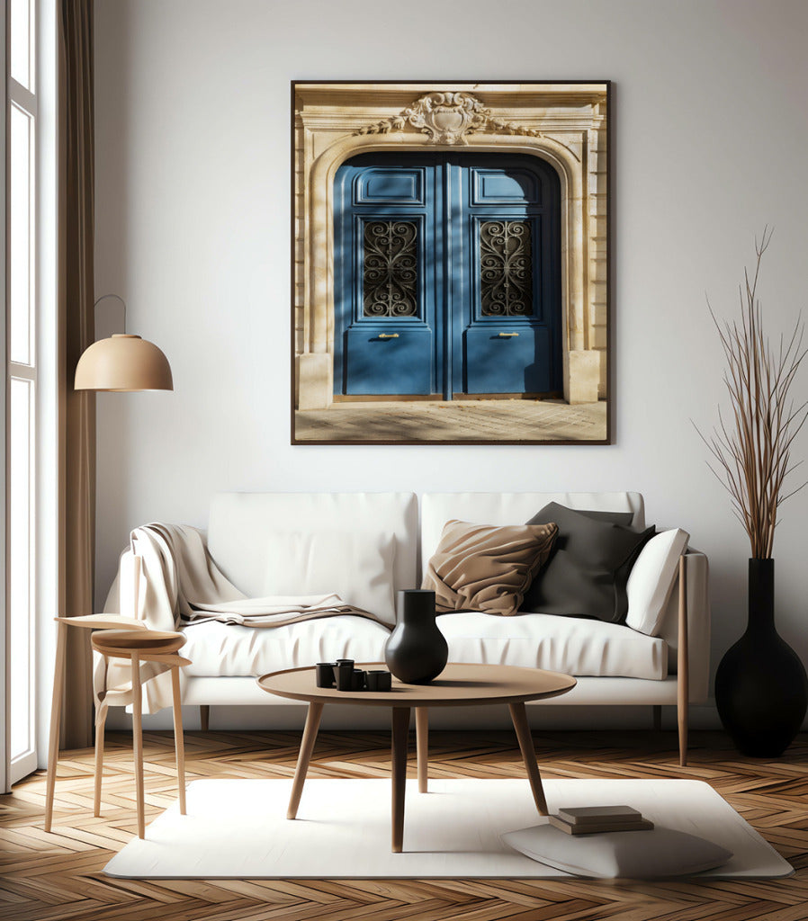Quadro Decorativo Portais - Porta azul