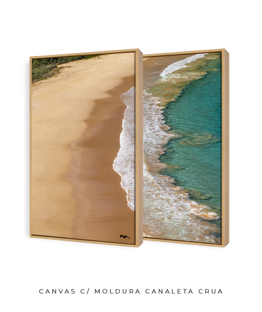 Quadro Decorativo Praia e Mar -Dupla