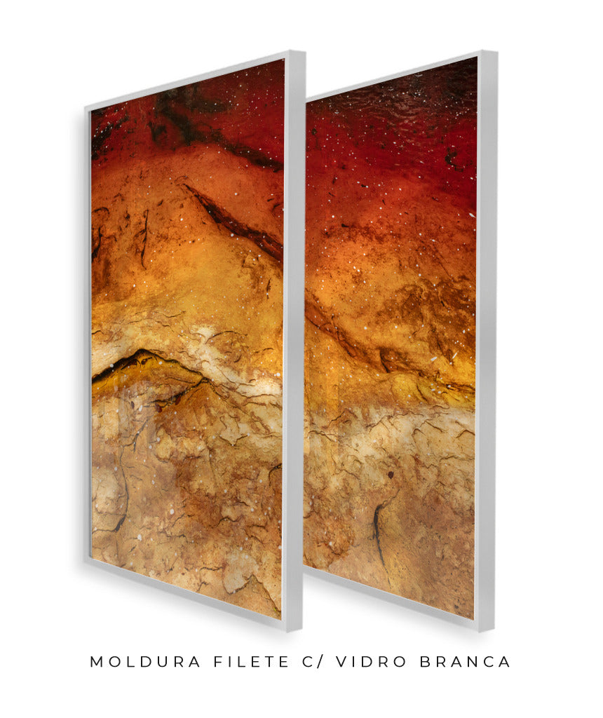 Quadro Decorativo Texturas - Marmores - Dupla
