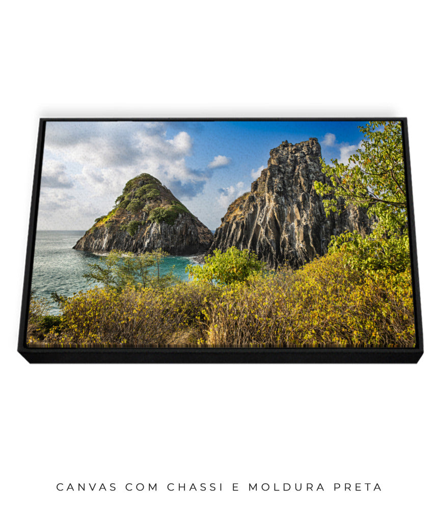 Quadro Decorativo Noronha - Mar e Montanhas - Horizontal