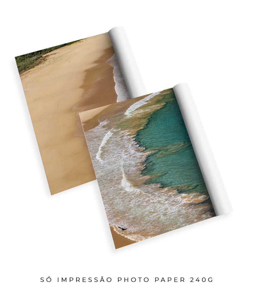 Quadro Decorativo Praia e Mar -Dupla