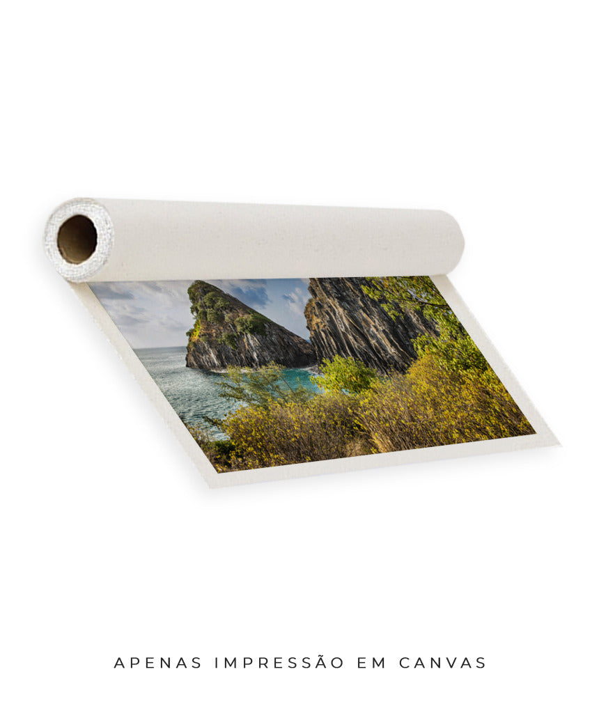Quadro Decorativo Noronha - Mar e Montanhas - Horizontal