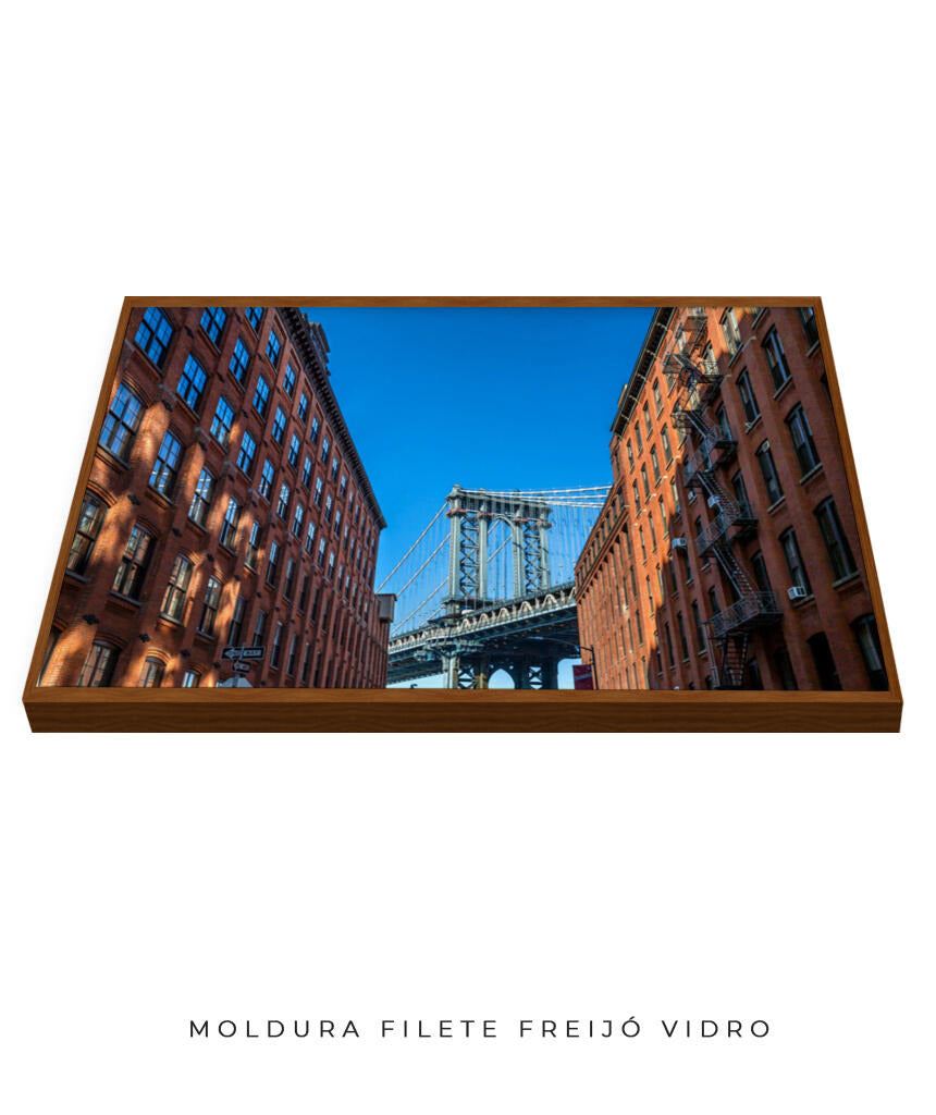Quadro Decorativo Nova York - Prédios e Ponte