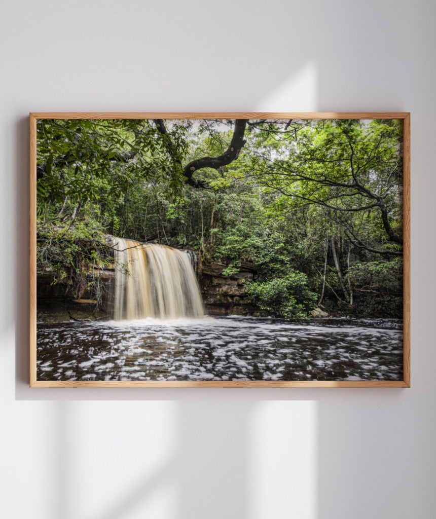 Quadro Decorativo Cachoeira e Natureza - Horizontal