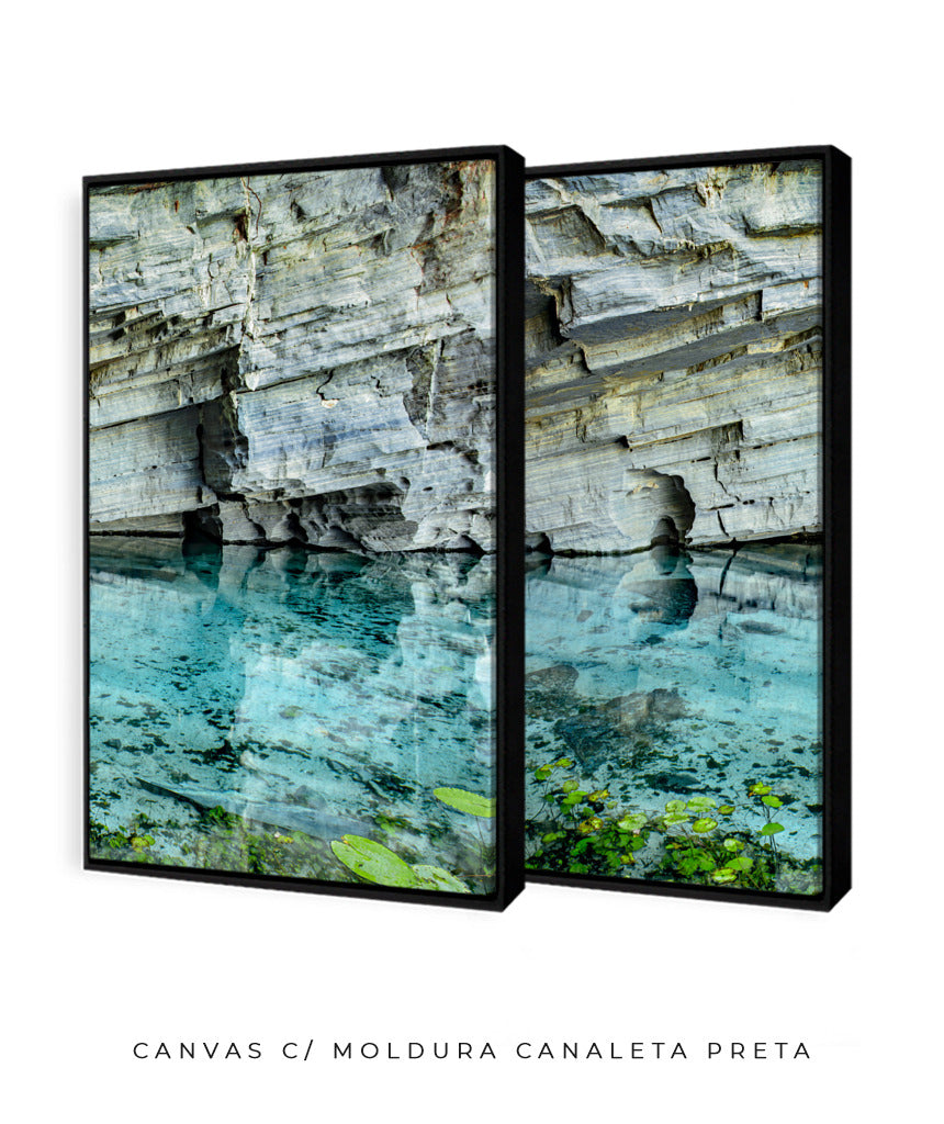 Quadro Decorativo Chapada Diamantina -Águas Tiffany-Dupla