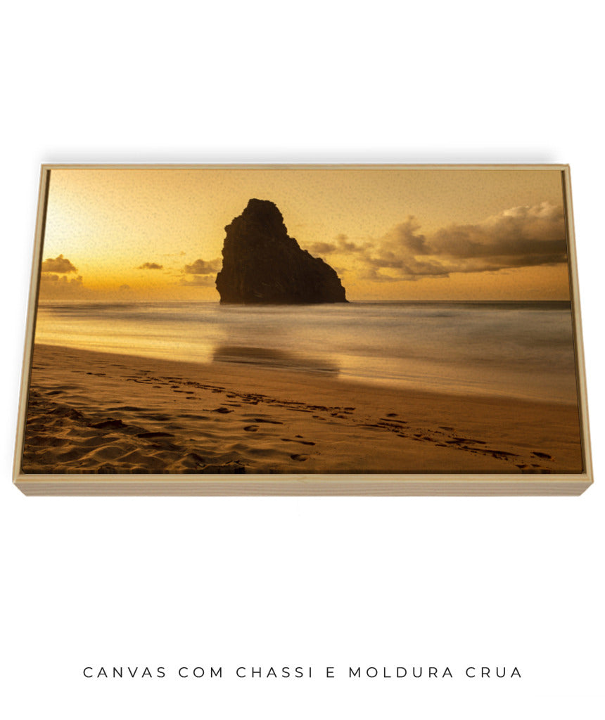 Quadro Decorativo Praia e Pôr do Sol - Horizontal
