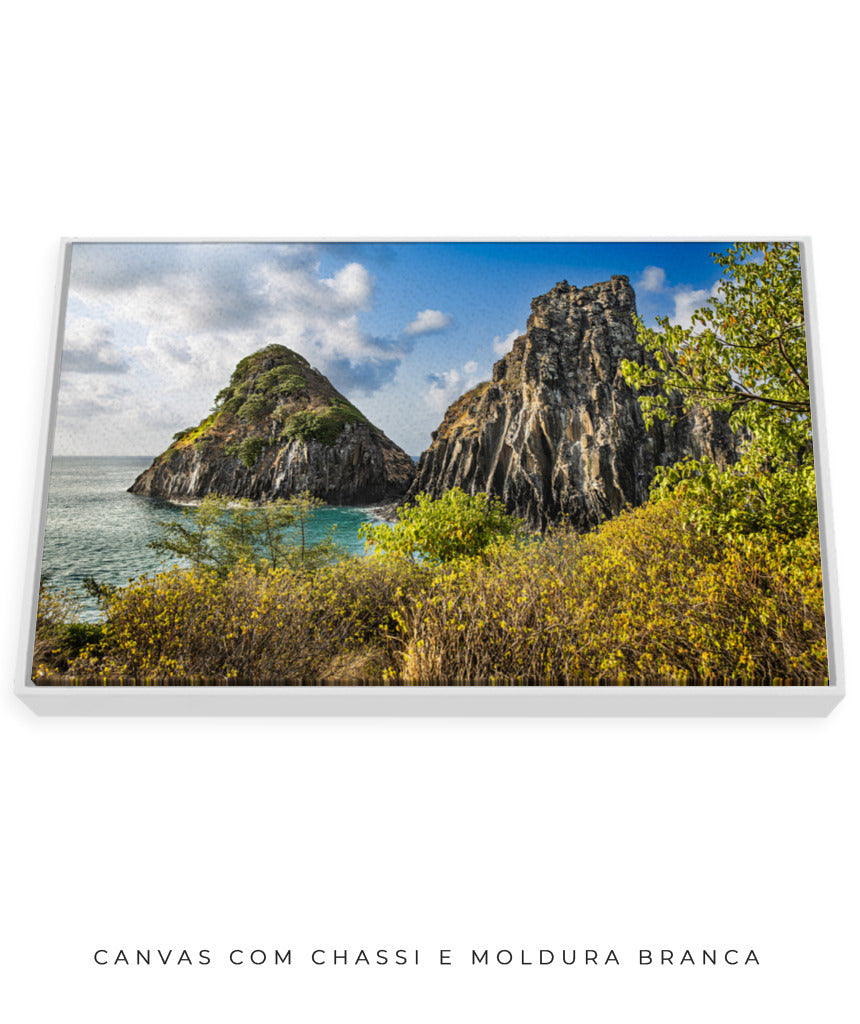 Quadro Decorativo Noronha - Mar e Montanhas - Horizontal