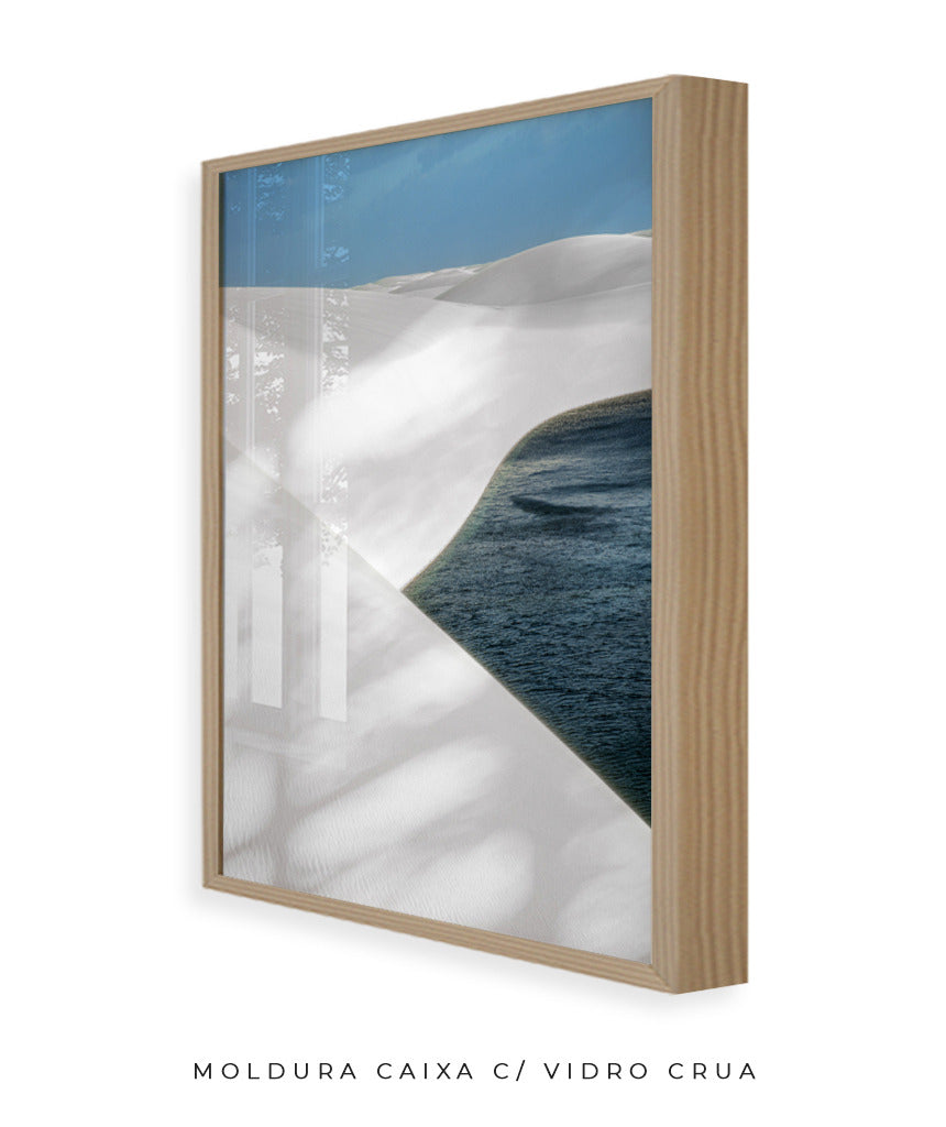 Quadro Decorativo Lençóis Maranhenses com Areia Branca