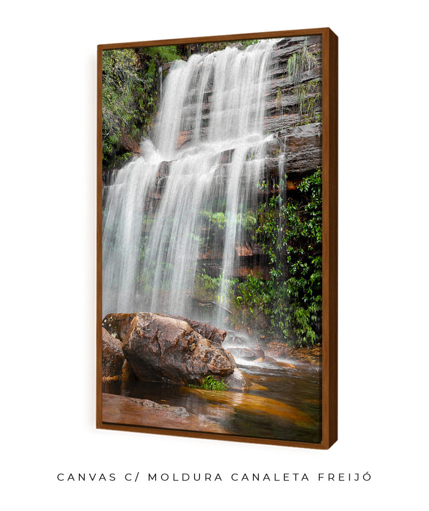 Quadro Decorativo Cachoeira Vertical