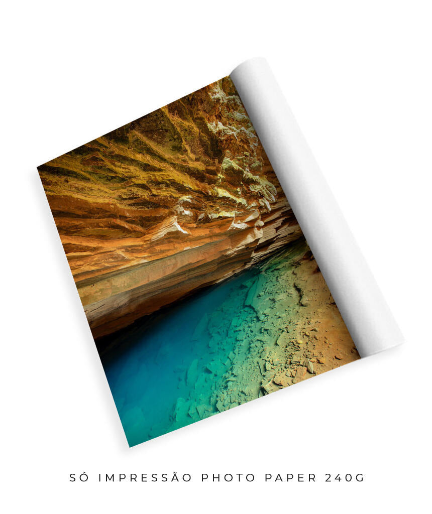 Quadro Decorativo Chapada Diamantina - Gruta Azul