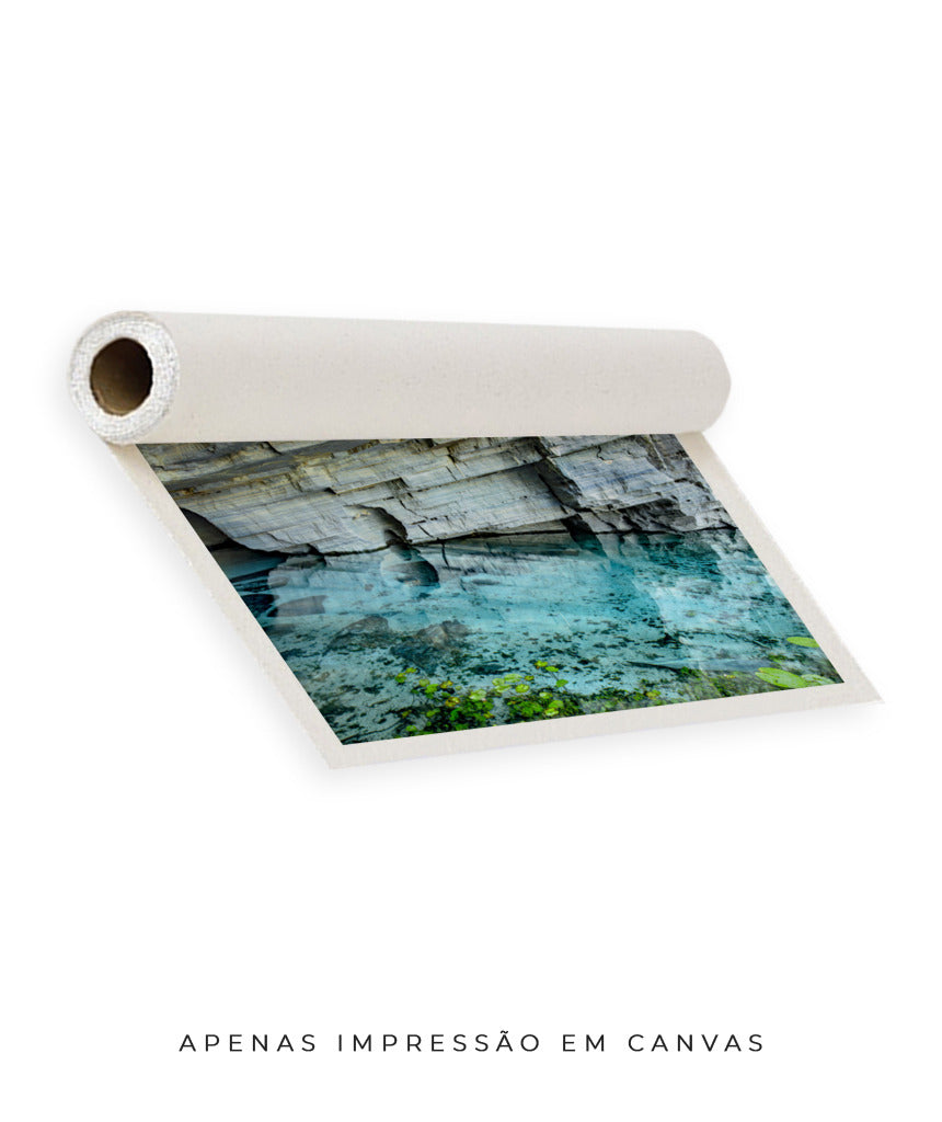 Quadro Decorativo Chapada Diamantina -Águas Tiffany-Horizontal