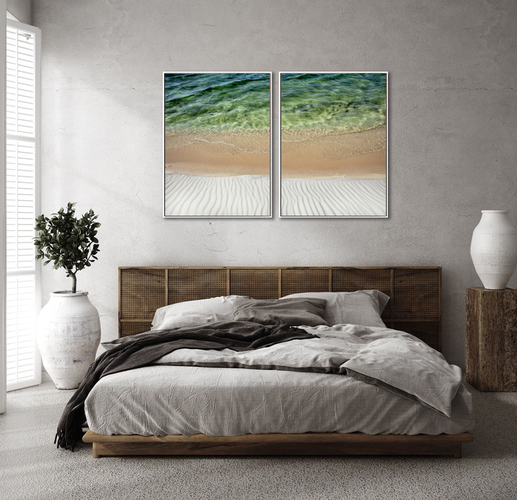 Quadro Decorativo Texturas- Praia -Dupla