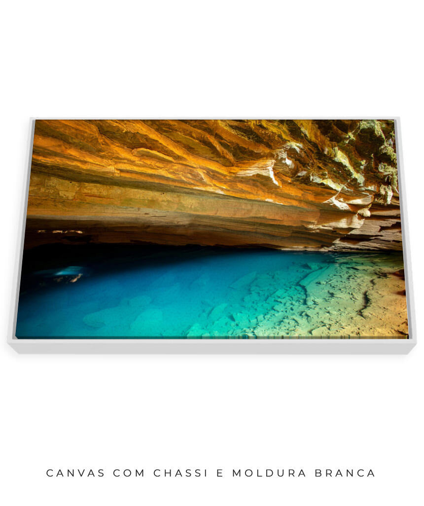 Quadro Decorativo Chapada Diamantina - Gruta Azul Horizontal