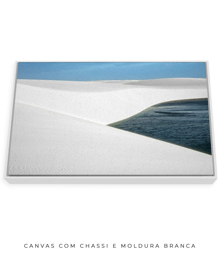 Quadro Decorativo Lençóis Maranhenses com Areia Branca - Horizontal