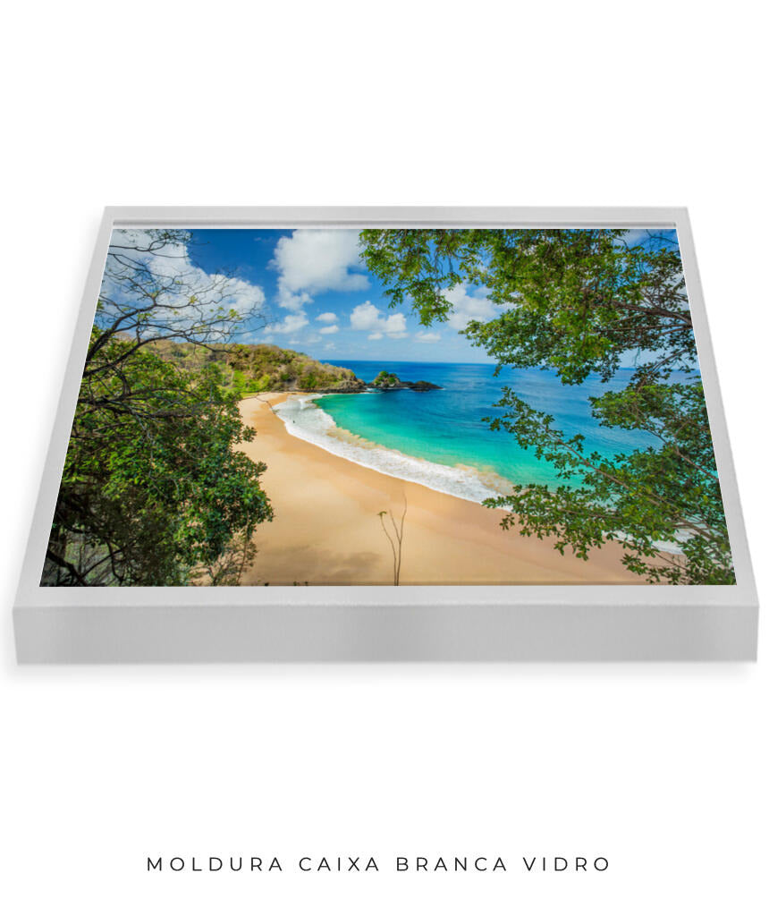 Quadro Decorativo Praia e Mar Azul- Noronha