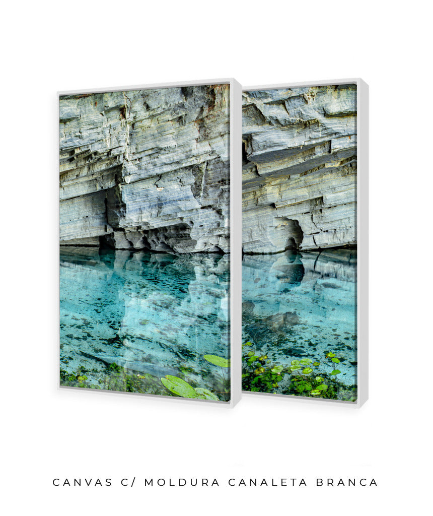 Quadro Decorativo Chapada Diamantina -Águas Tiffany-Dupla