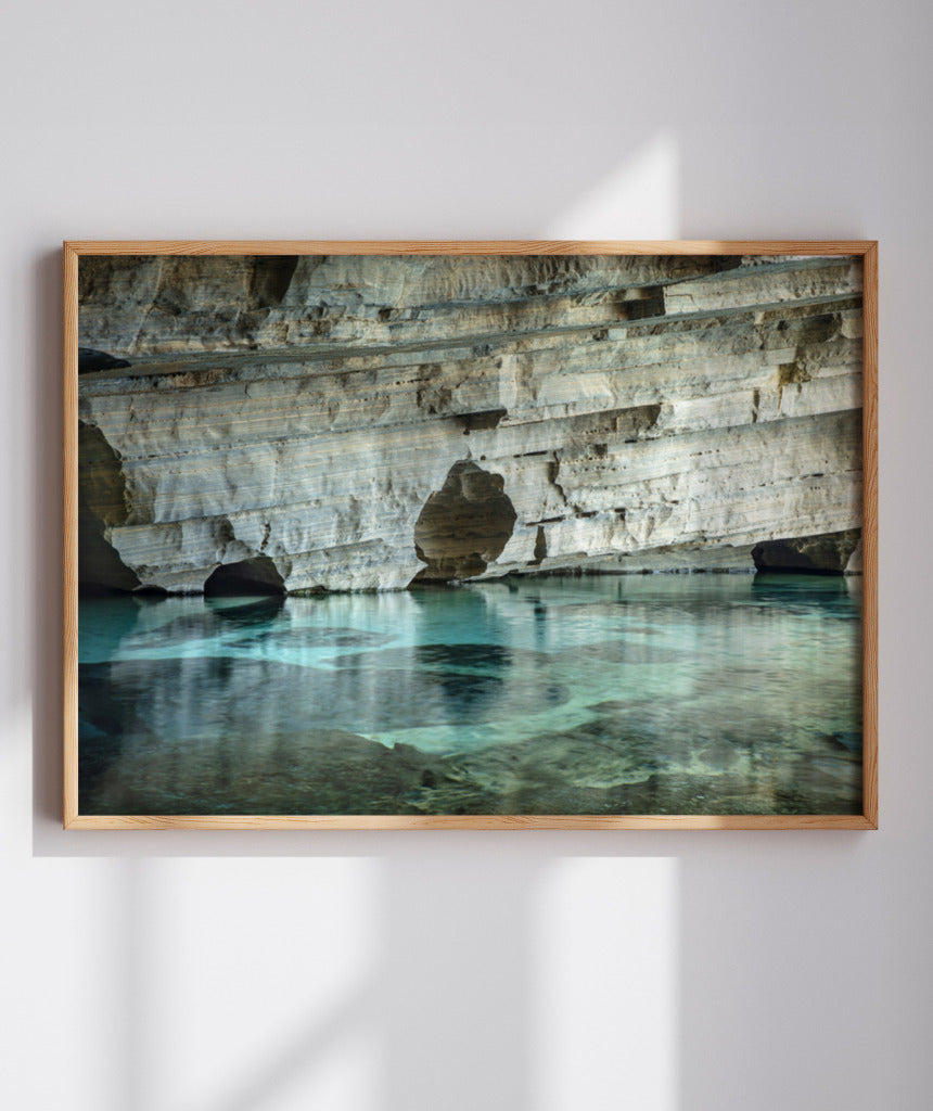 Quadro Decorativo Chapada Diamantina - Rocha e águas cristalinas-Horizontal