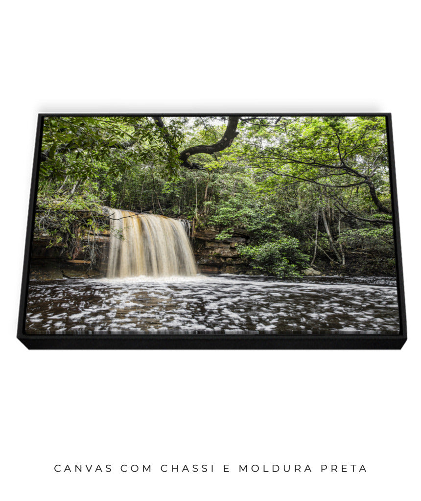Quadro Decorativo Cachoeira e Natureza - Horizontal
