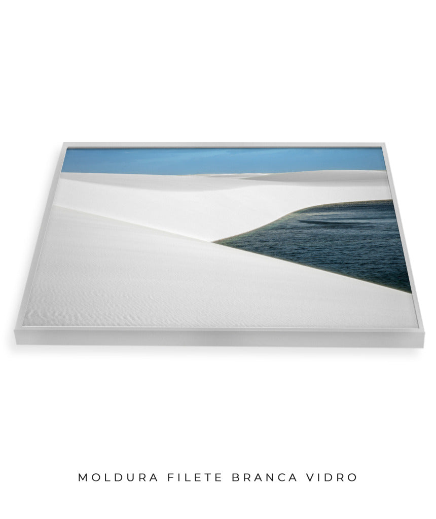 Quadro Decorativo Lençóis Maranhenses com Areia Branca - Horizontal