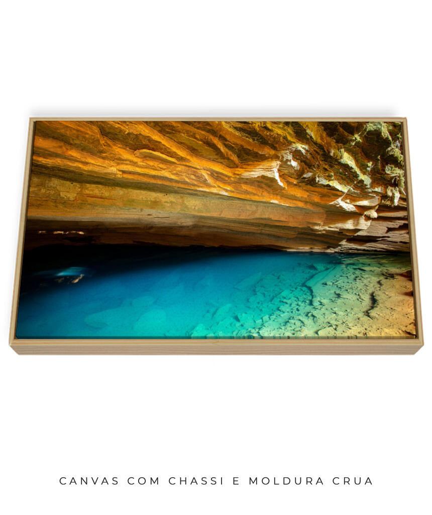 Quadro Decorativo Chapada Diamantina - Gruta Azul Horizontal