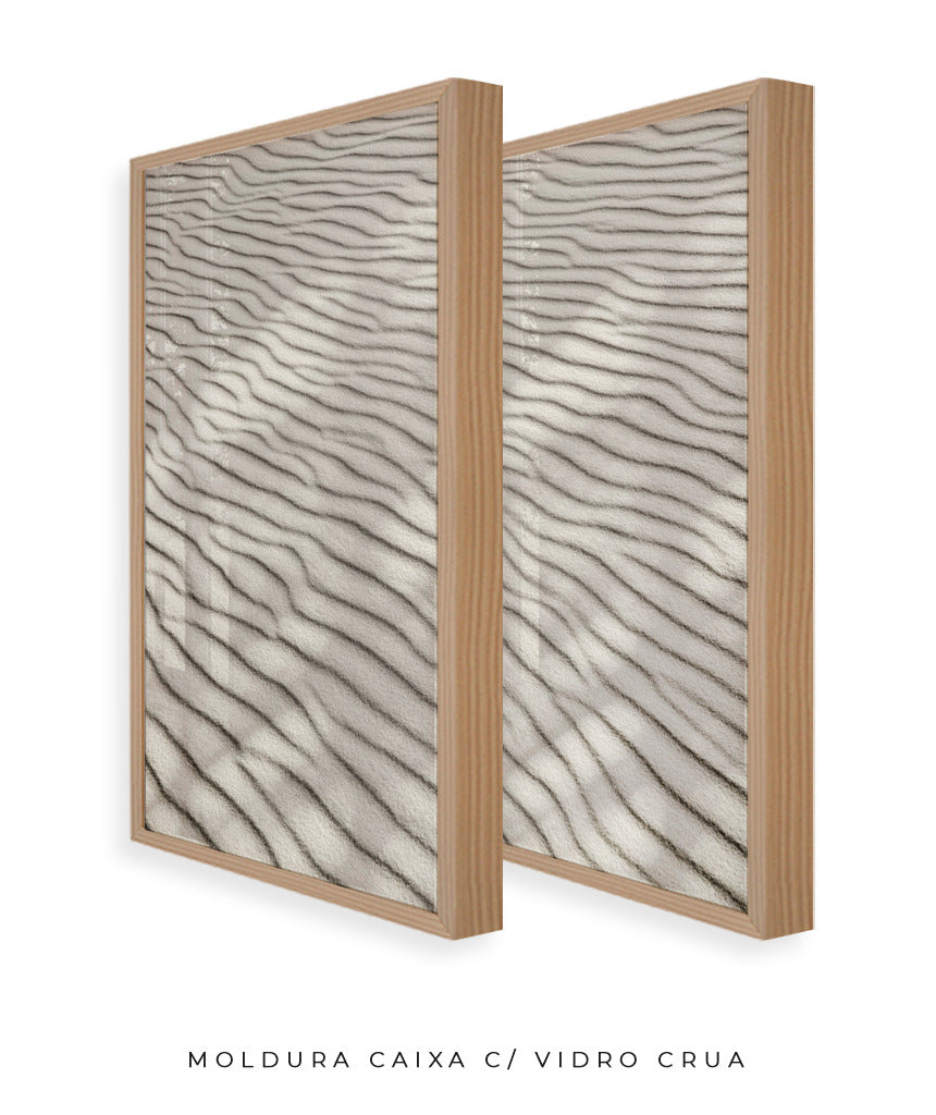 Quadro Decorativo Texturas - Areia - Dupla