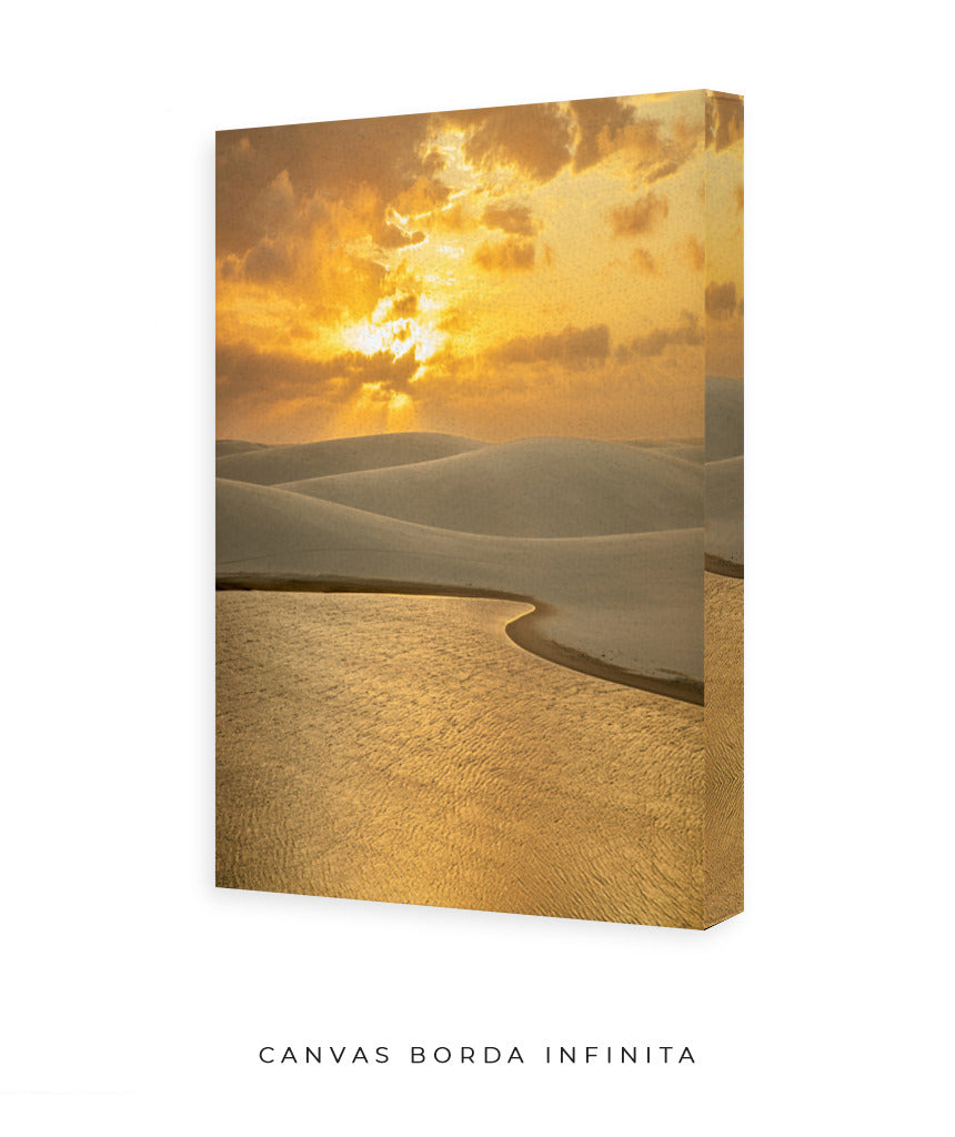 Quadro Decorativo Pôr do Sol - Céu Laranja.