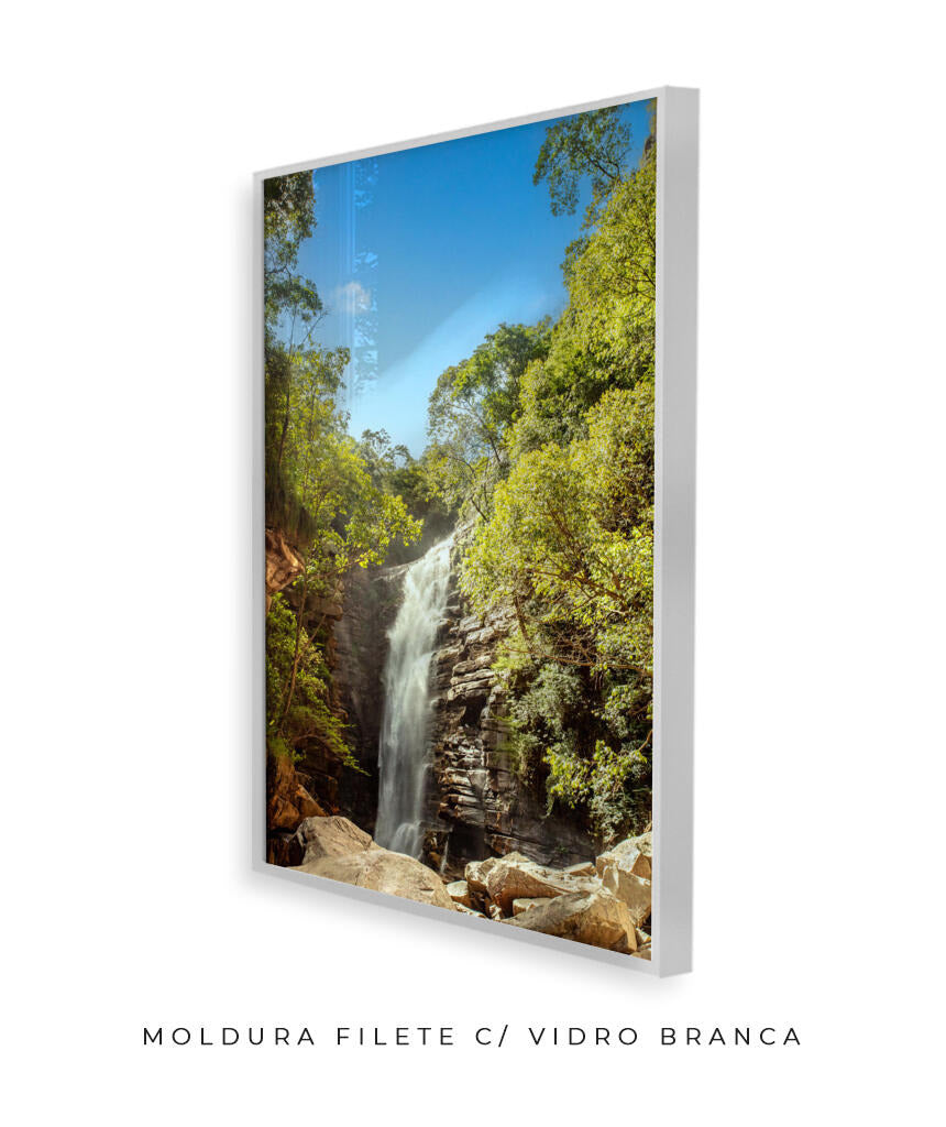 Quadro Decorativo Cachoeira - Rochas