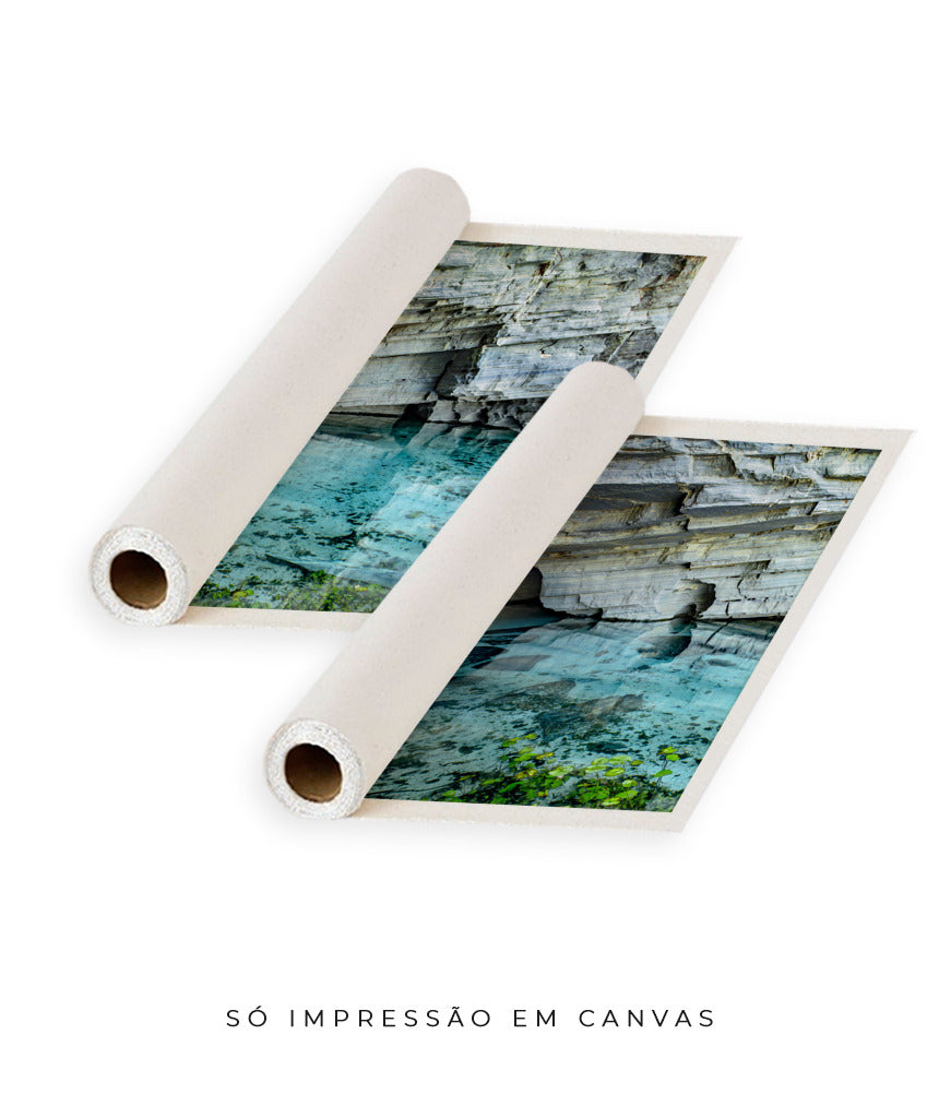 Quadro Decorativo Chapada Diamantina -Águas Tiffany-Dupla